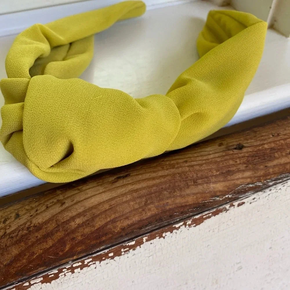 Anthropologie Ezra Knot Yellow Headband